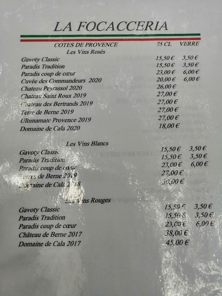 LA FOCACCERIA - Menu Image 3